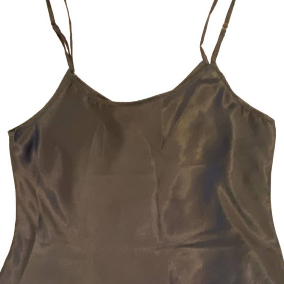 Avid Love Navy Satin Nightie with Adjustable Straps - Picture 4 of 8